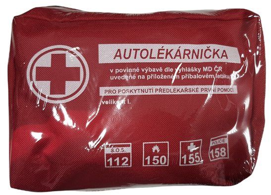 Autolékárnička Kortex červená